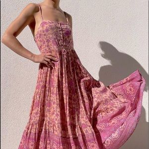 Spell Folk Song Strappy Sundress Blossom XXS